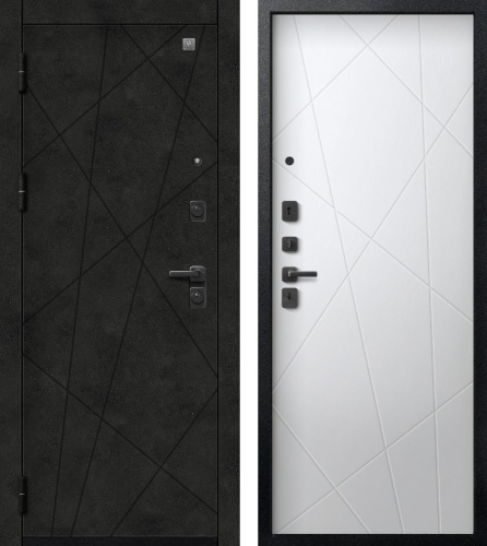 Центурион В-16 Чёрный муар+МДФ Бетон тёмный - Кашемир белый Центурион В-16 Чёрный муар+МДФ Бетон тёмный - Кашемир белый